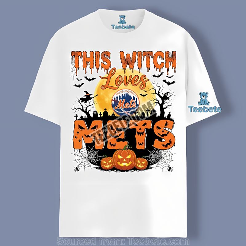 This Witch Loves New York Mets Halloween Unisex Shirt