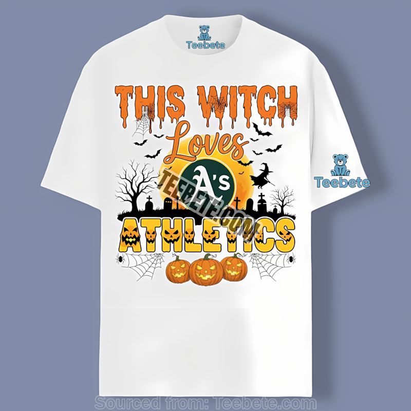 This Witch Loves Oakland Athletics Halloween Classic Shirt