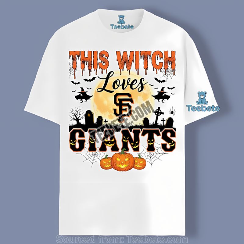 This Witch Loves San Francisco Giants Halloween Regular Shirt