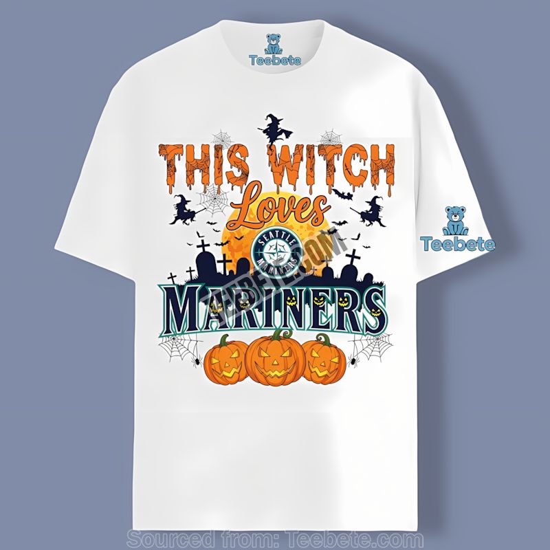 This Witch Loves Seattle Mariners Halloween Unisex Shirt