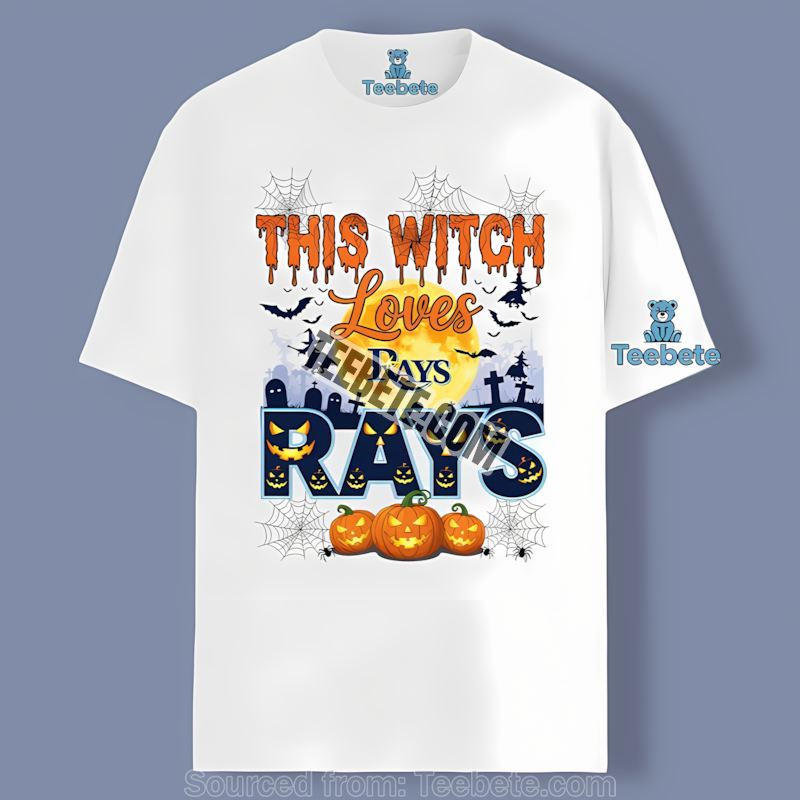 This Witch Loves Spooky Tampa Bay Rays Halloween Cotton Shirt
