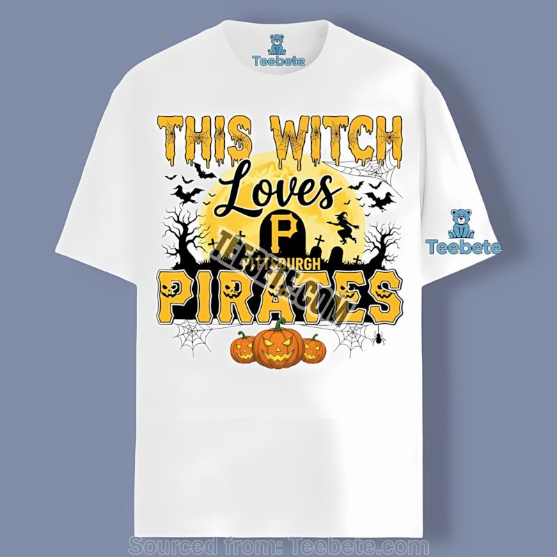 This Witch Pittsburgh Pirates Loves Halloween Classic Shirt