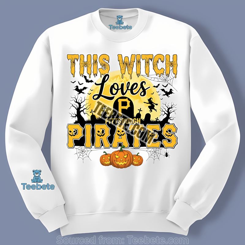This Witch Pittsburgh Pirates Loves Halloween Classic Long Sleeve This Witch Pittsburgh Pirates Loves Halloween Classic Long Sleeve