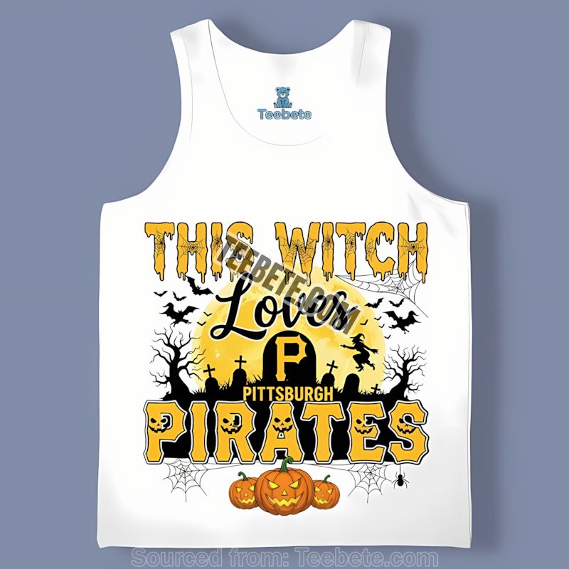 This Witch Pittsburgh Pirates Loves Halloween Classic Tanktop This Witch Pittsburgh Pirates Loves Halloween Classic Tanktop