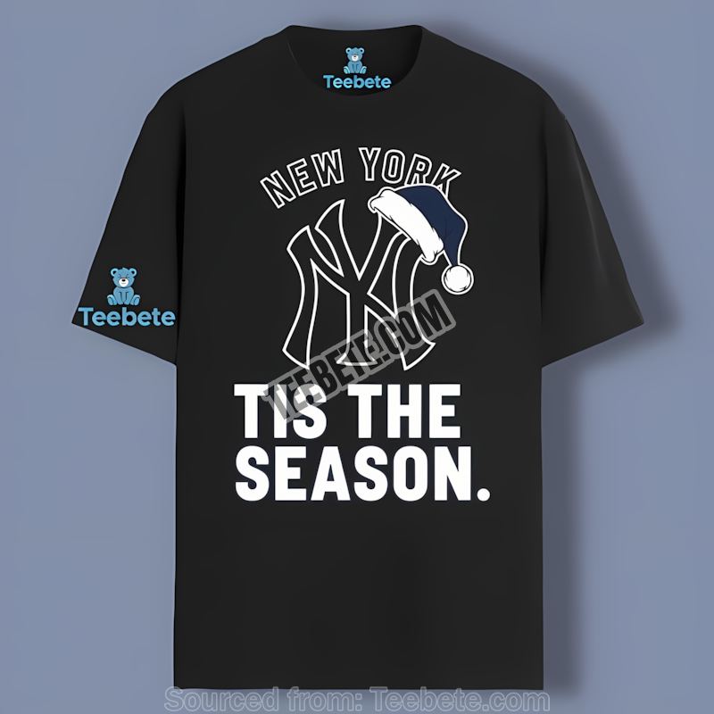 Tis The Season Christmas New York Yankees Adults Shirt Festive