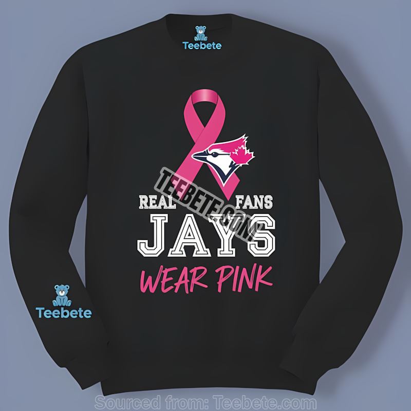 Toronto Blue Jays Breast Cancer Awareness Fans Wear Pink Adults Long Sleeve Toronto Blue Jays Breast Cancer Awareness Fans Wear Pink Adults Long Sleeve