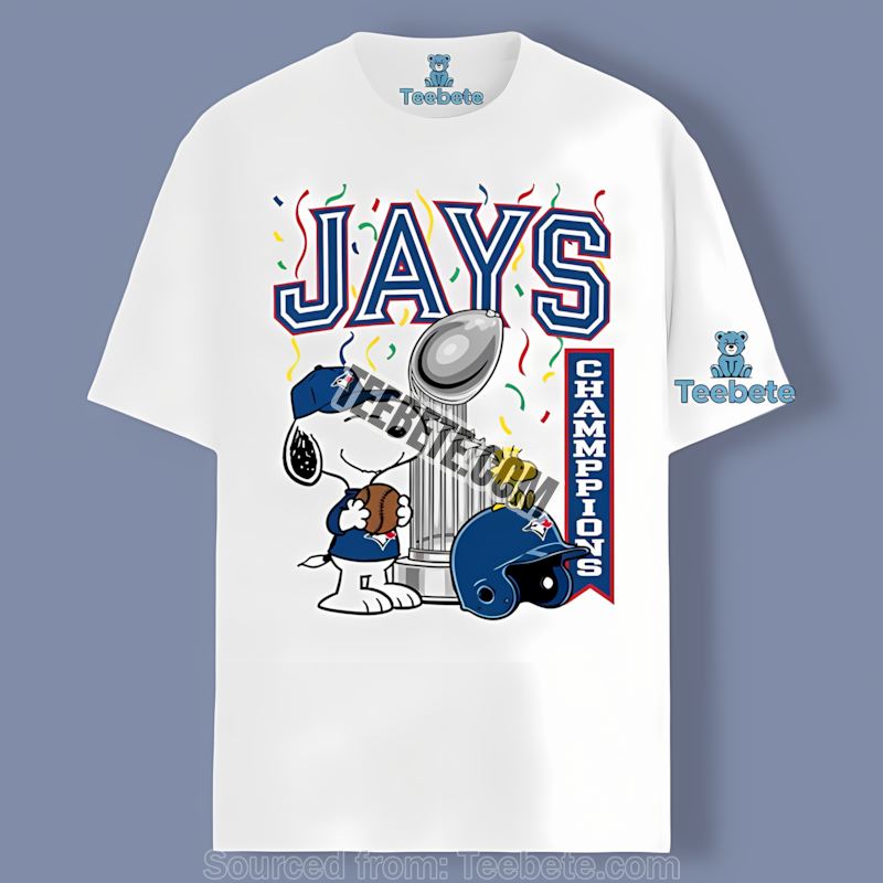 Toronto Blue Jays Champions Snoopy Celebration Classic Shirt