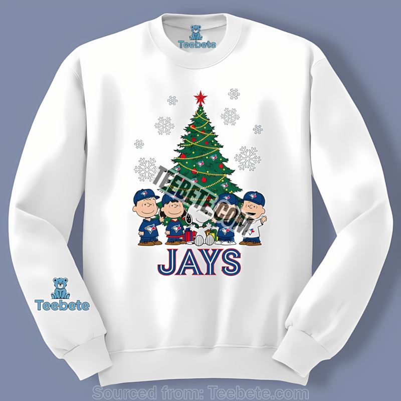 Toronto Blue Jays Peanuts Christmas Trendy Long Sleeve Toronto Blue Jays Peanuts Christmas Trendy Long Sleeve