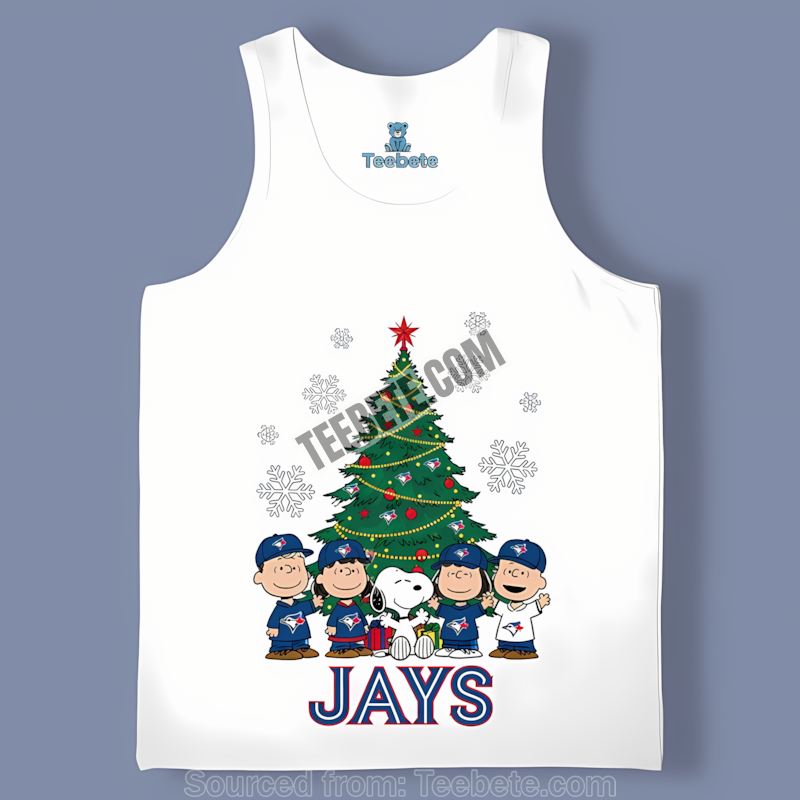 Toronto Blue Jays Peanuts Christmas Trendy Tanktop Toronto Blue Jays Peanuts Christmas Trendy Tanktop