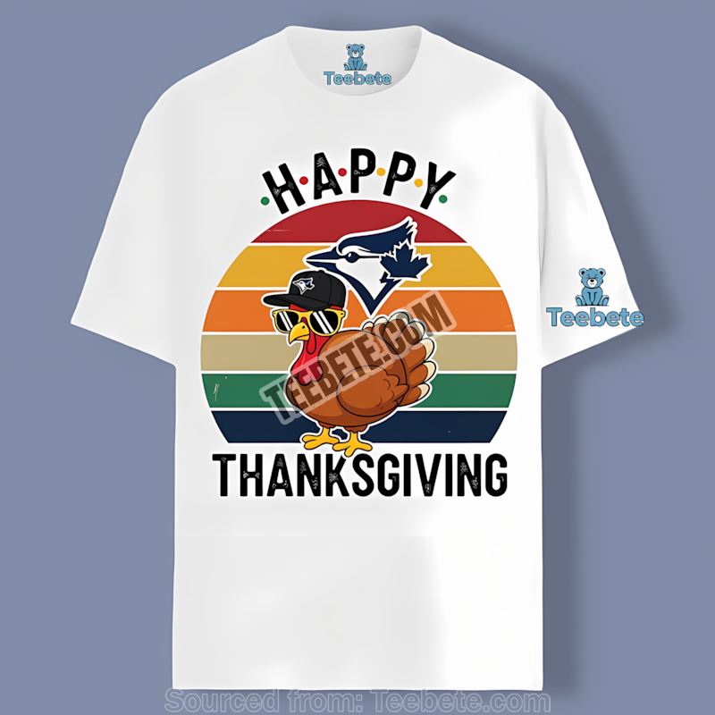 Toronto Blue Jays Thanksgiving Turkey Graphic Shirt
