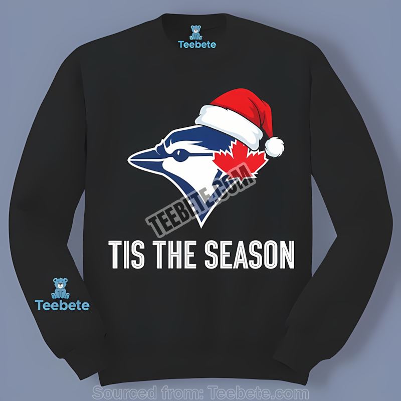 Toronto Blue Jays Tis The Season Christmas Adults Long Sleeve Toronto Blue Jays Tis The Season Christmas Adults Long Sleeve