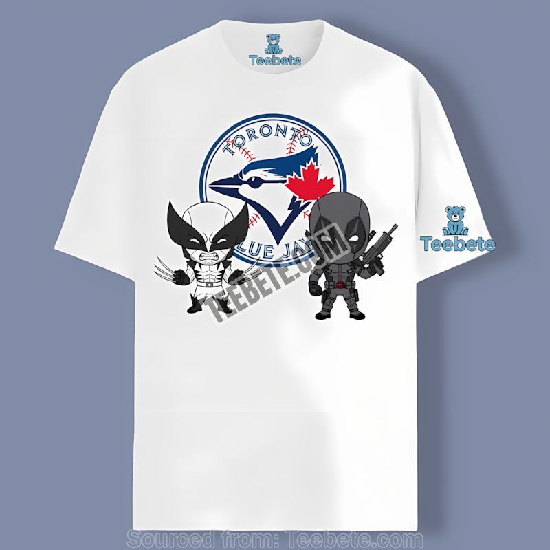 Toronto Blue Jays Wolverine Deadpool Superhero Color Shirt