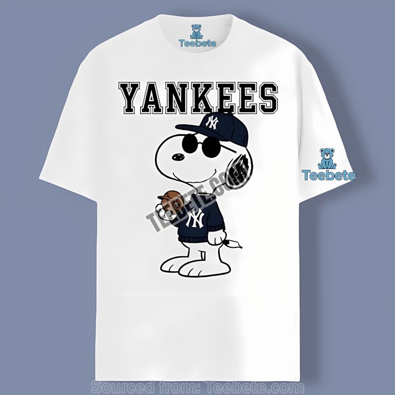 Vs Cool Snoopy New York Yankees Retro Shirt Cartoon Baseball