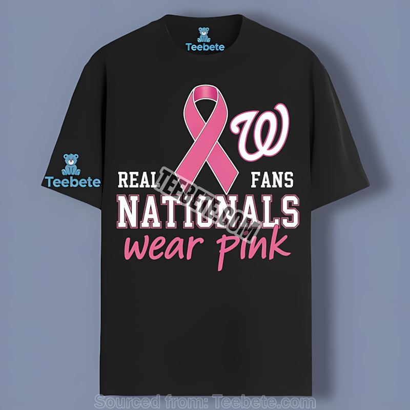 Washington Nationals Breast Cancer Awareness Fans Wear Pink Vintage Shirt