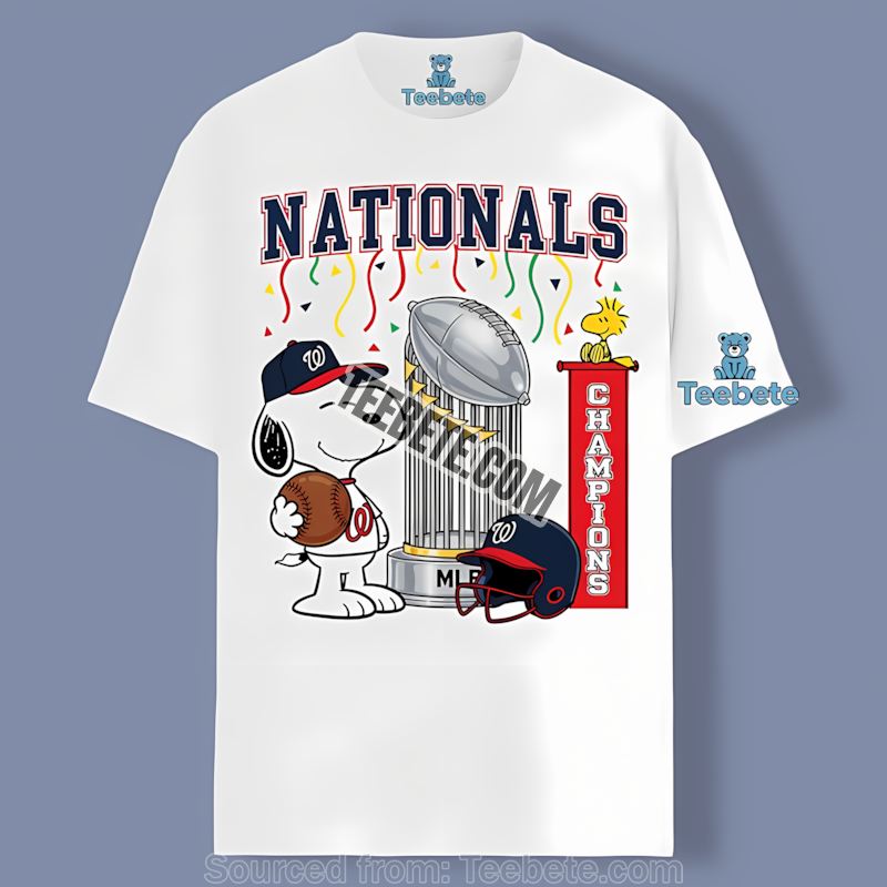 Washington Nationals Champions Snoopy Celebration Regular Shirt