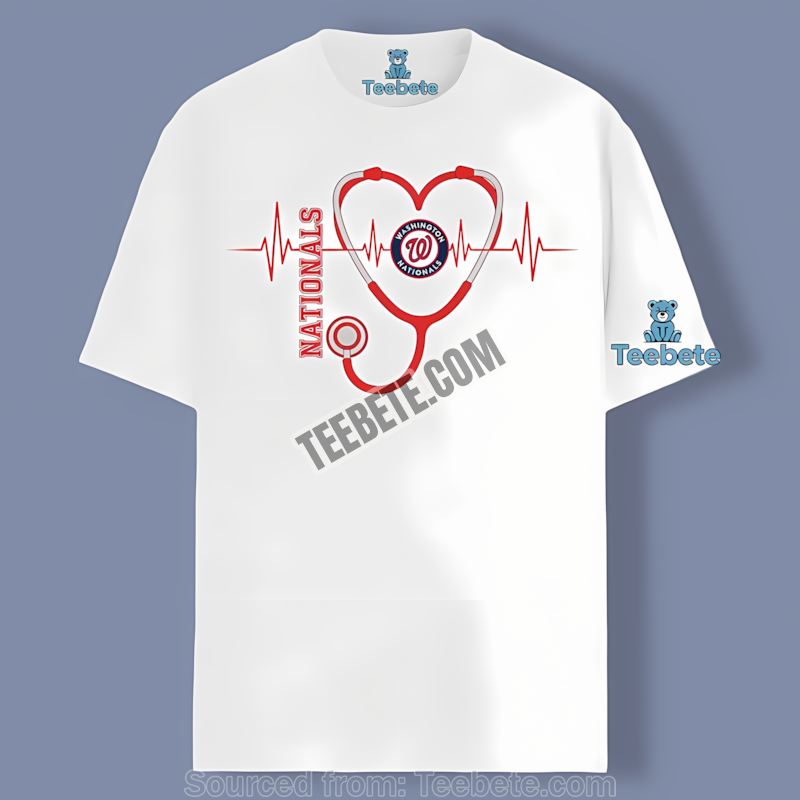 Washington Nationals Nurse Heartbeat Trendy Shirt