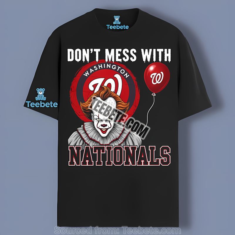 Washington Nationals Pennywise Halloween Cotton Shirt