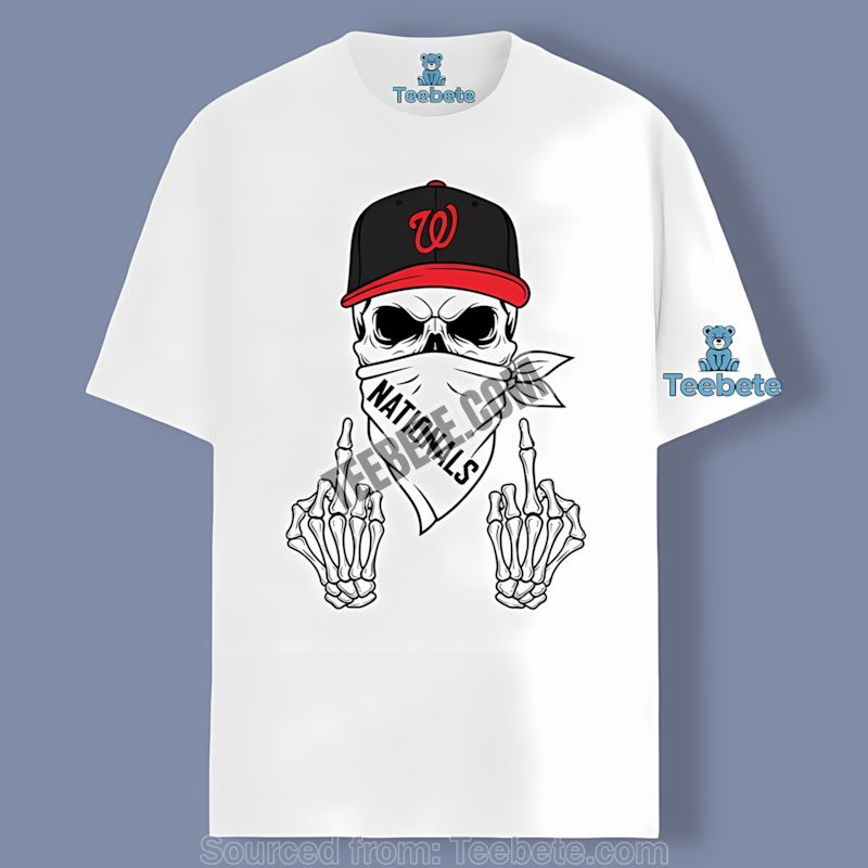 Washington Nationals Skull Bandana Vintage Shirt