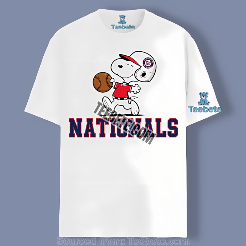 Washington Nationals Snoopy Baseball Running Unisex Shirt