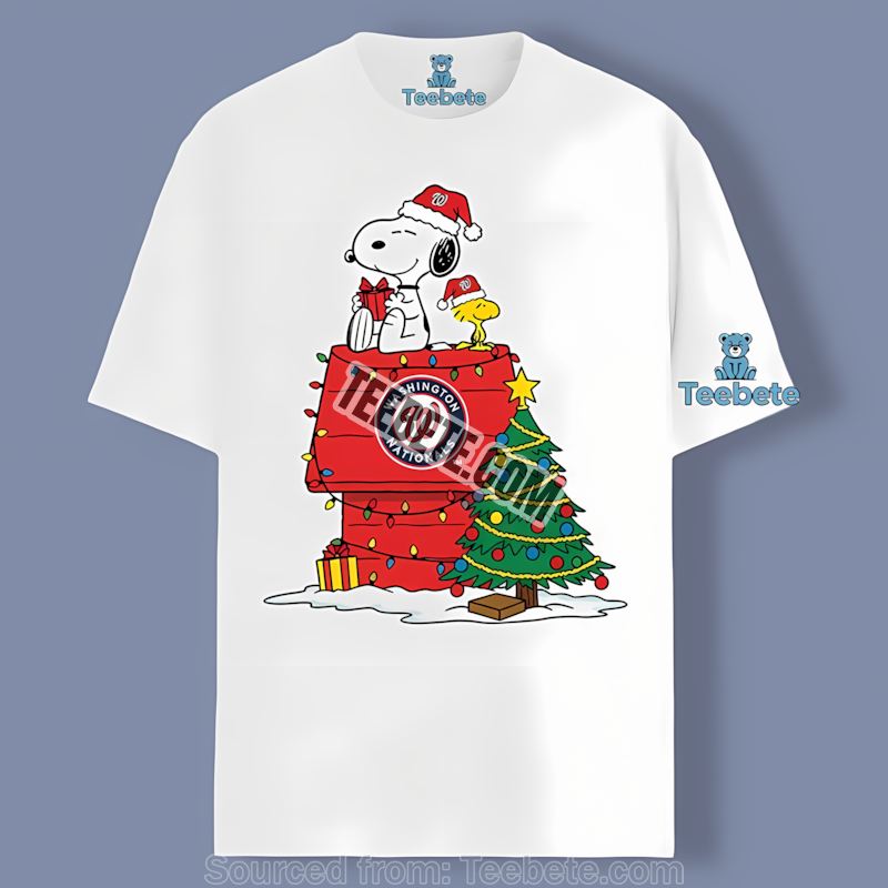 Washington Nationals Snoopy Woodstock Christmas Unisex Shirt