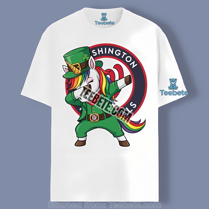 Washington Nationals St Patricks Day Vs Dabbing Unicorn Unisex Shirt