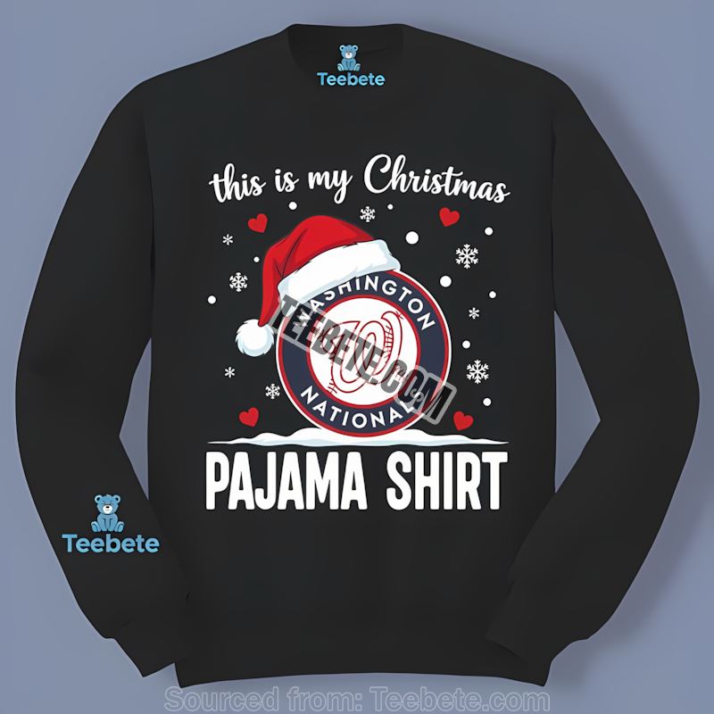 Washington Nationals This Is My Christmas Pajama Vintage Long Sleeve Washington Nationals This Is My Christmas Pajama Vintage Long Sleeve