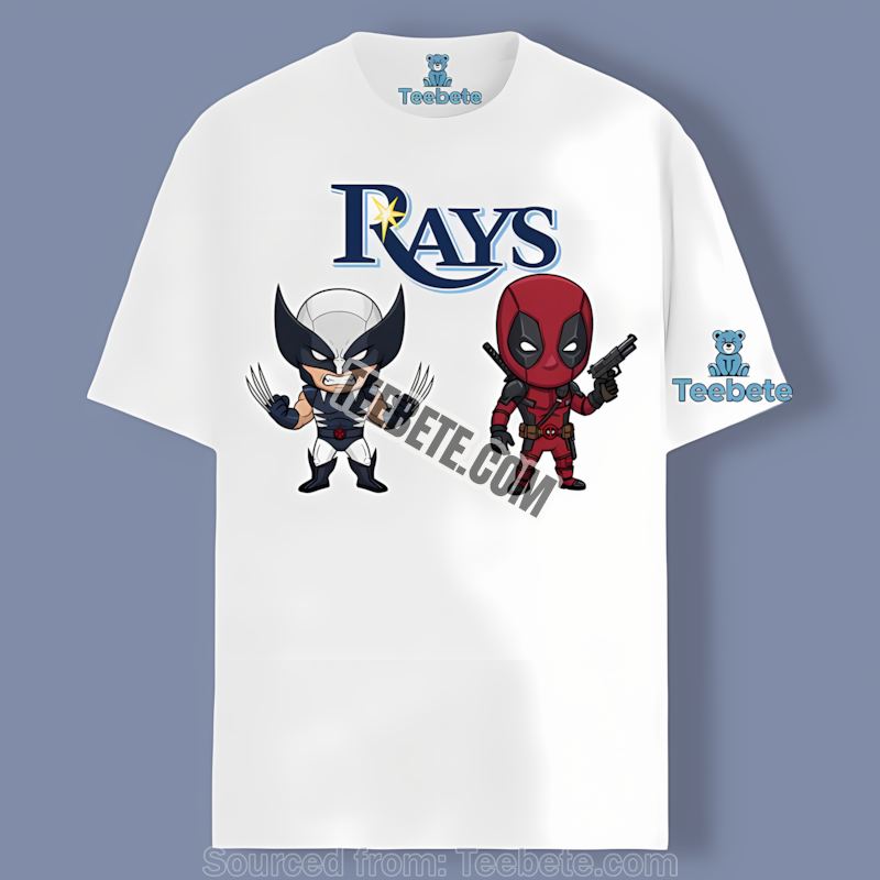 Wolverine And Deadpool Team Up For Tampa Bay Rays Cotton Shirt