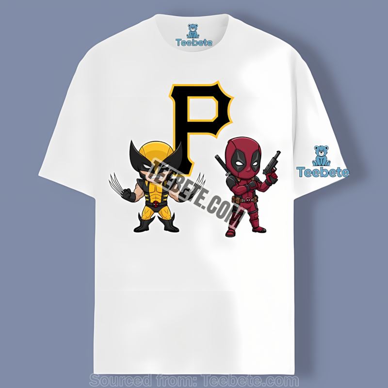 Wolverine Deadpool Pittsburgh Pirates Superhero Classic Shirt