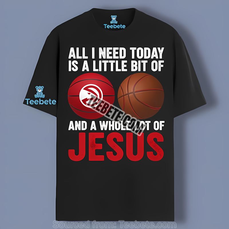 Atlanta Hawks Basketball And Jesus Graphic Shirt
