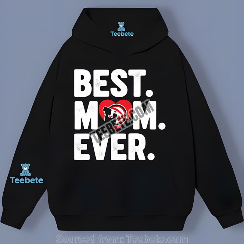 Atlanta Hawks Best Mom Ever Heart Regular Hoodie Atlanta Hawks Best Mom Ever Heart Regular Hoodie