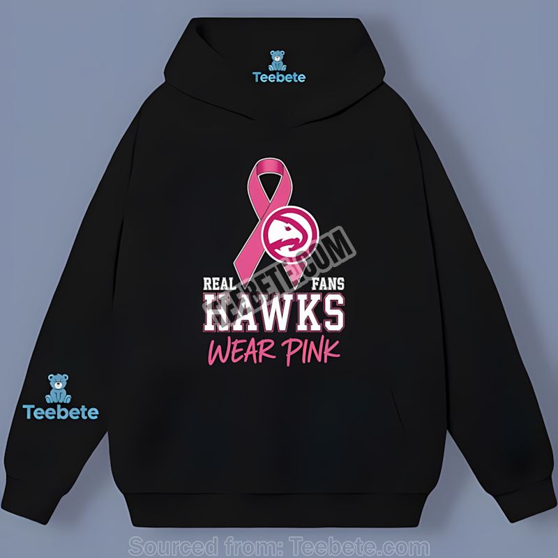 Atlanta Hawks Breast Cancer Awareness Fans Wear Pink Trendy Hoodie Atlanta Hawks Breast Cancer Awareness Fans Wear Pink Trendy Hoodie