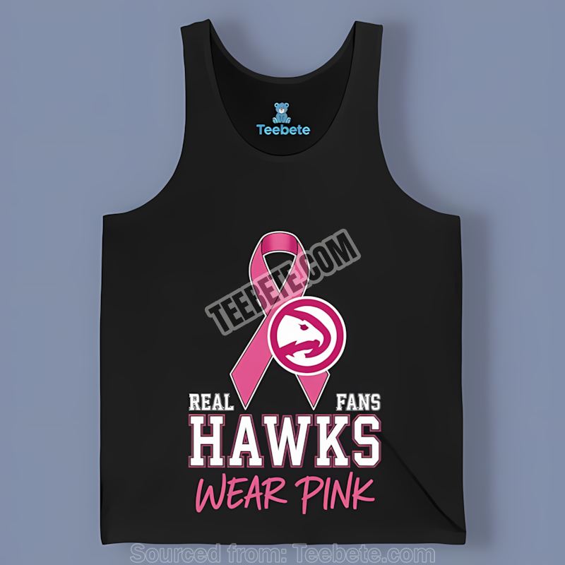 Atlanta Hawks Breast Cancer Awareness Fans Wear Pink Trendy Tanktop Atlanta Hawks Breast Cancer Awareness Fans Wear Pink Trendy Tanktop
