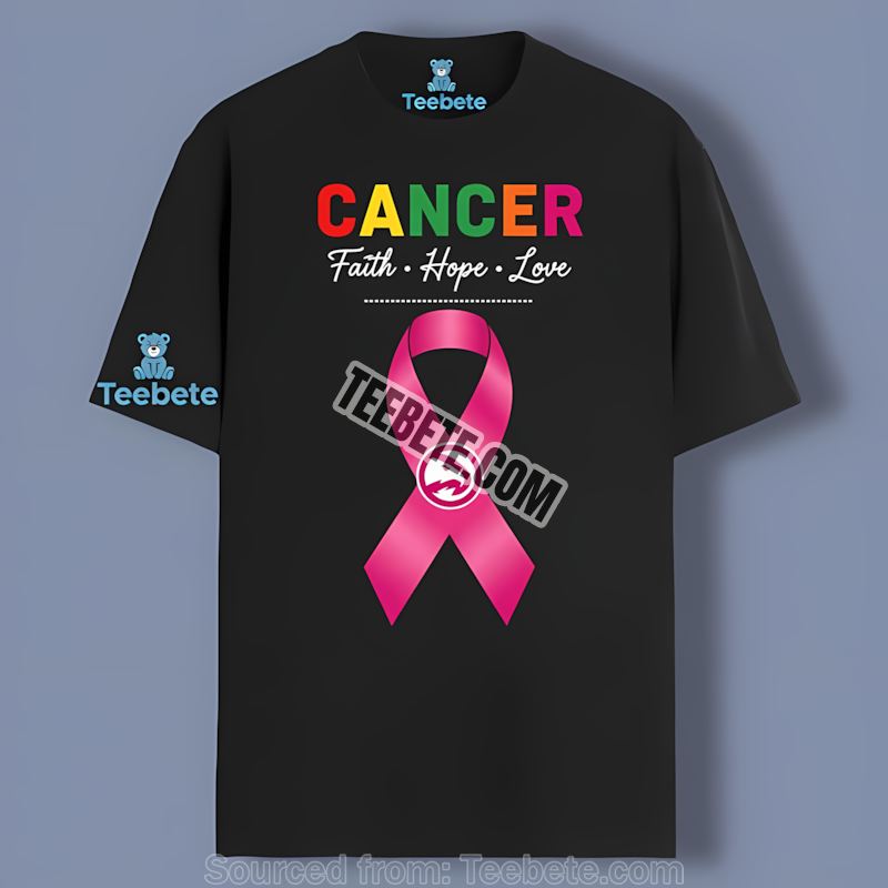 Atlanta Hawks Cancer Awareness Faith Hope Love Unisex Shirt
