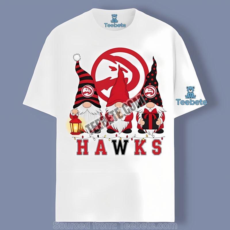 Atlanta Hawks Christmas Gnomes Graphic Shirt