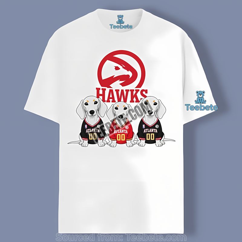 Atlanta Hawks Dachshund Dogs Graphic Shirt