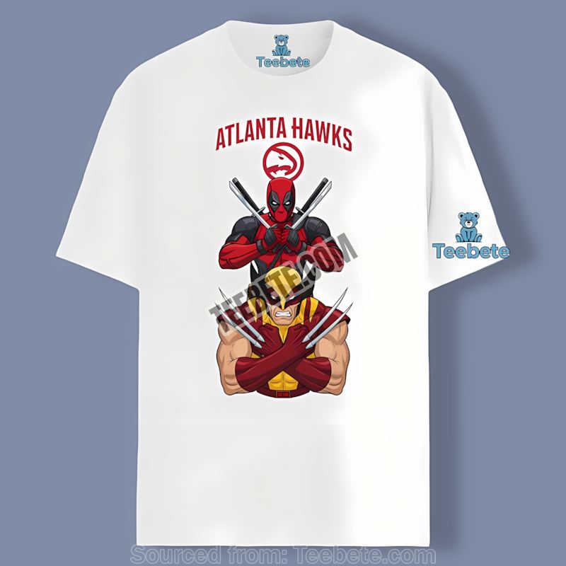 Atlanta Hawks Deadpool Wolverine Heroes Shirt