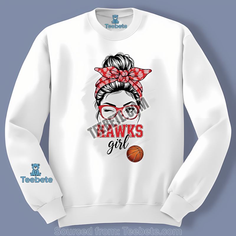 Atlanta Hawks Girl Fan Cotton Long Sleeve Atlanta Hawks Girl Fan Cotton Long Sleeve