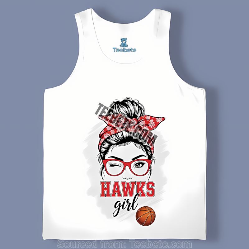 Atlanta Hawks Girl Fan Cotton Tanktop Atlanta Hawks Girl Fan Cotton Tanktop