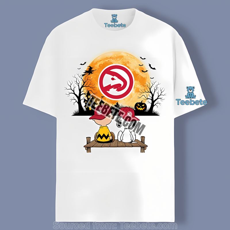Atlanta Hawks Halloween Charlie Brown Snoopy Shirt