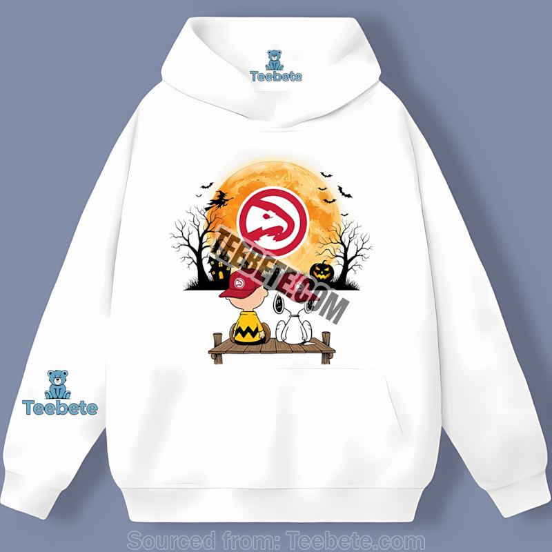 Atlanta Hawks Halloween Charlie Brown Snoopy Hoodie Atlanta Hawks Halloween Charlie Brown Snoopy Hoodie