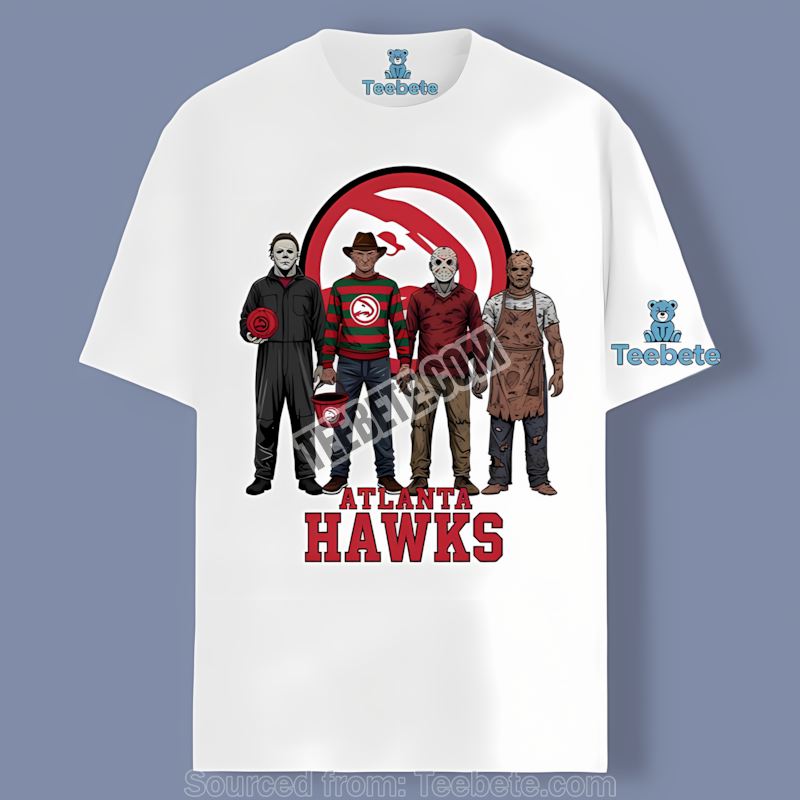 Atlanta Hawks Halloween Horror Killers Cotton Shirt