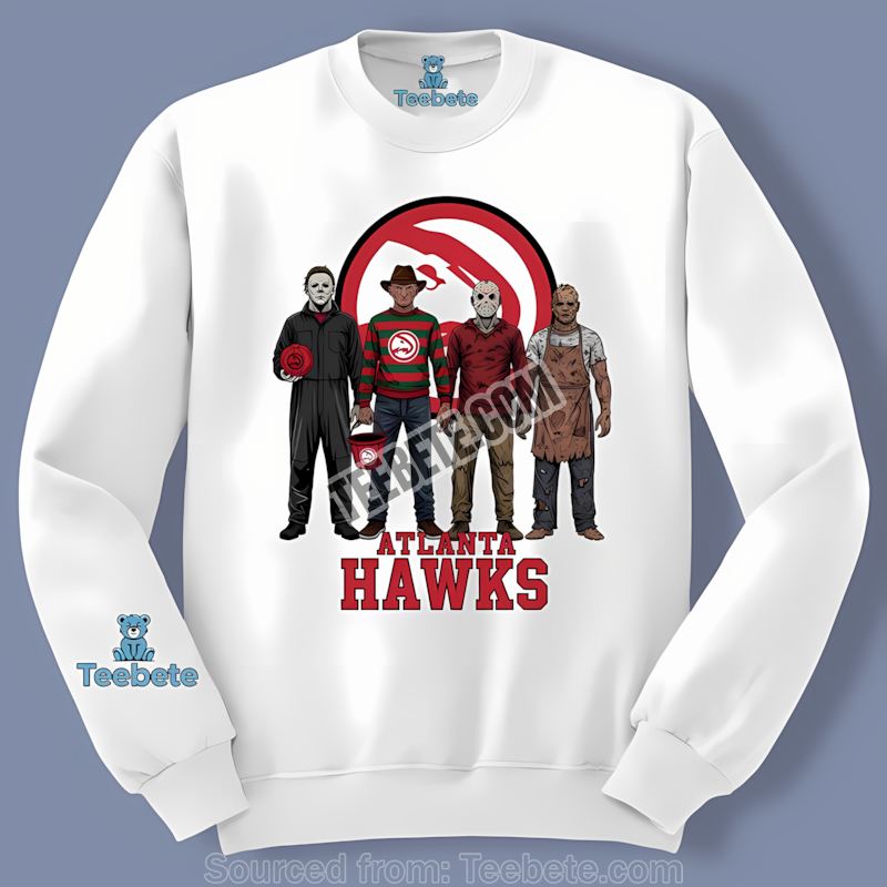 Atlanta Hawks Halloween Horror Killers Cotton Long Sleeve Atlanta Hawks Halloween Horror Killers Cotton Long Sleeve