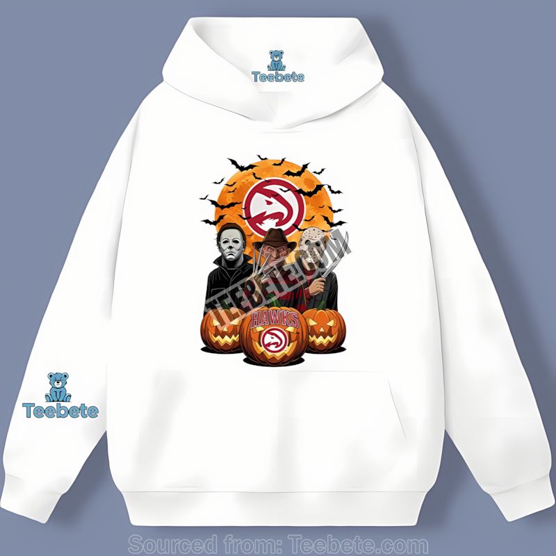 Atlanta Hawks Halloween Jason Freddy Michael Hoodie Atlanta Hawks Halloween Jason Freddy Michael Hoodie