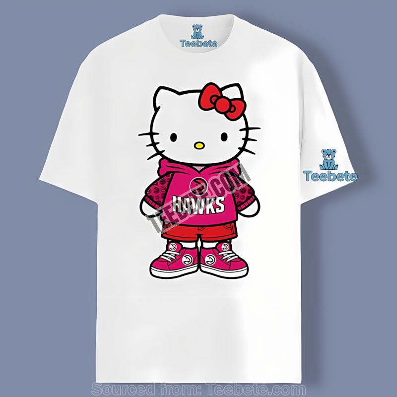 Atlanta Hawks Hello Kitty Fan Color Shirt