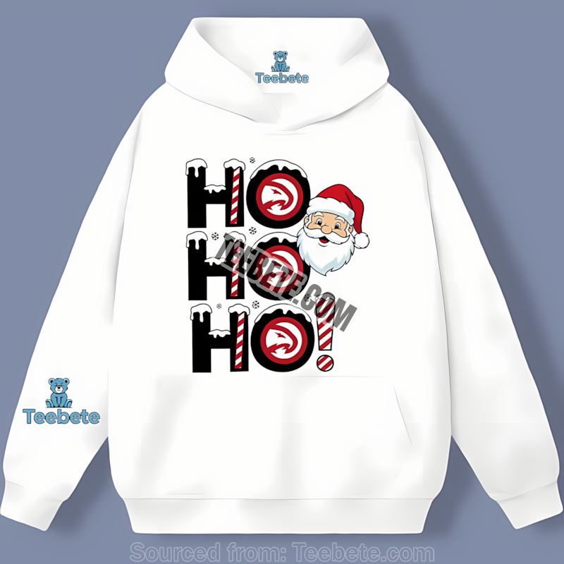 Atlanta Hawks Ho Ho Ho Santa Classic Hoodie Atlanta Hawks Ho Ho Ho Santa Classic Hoodie