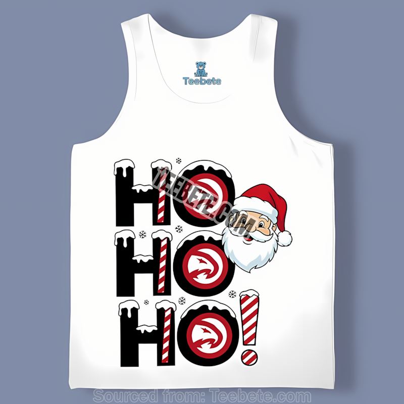 Atlanta Hawks Ho Ho Ho Santa Classic Tanktop Atlanta Hawks Ho Ho Ho Santa Classic Tanktop