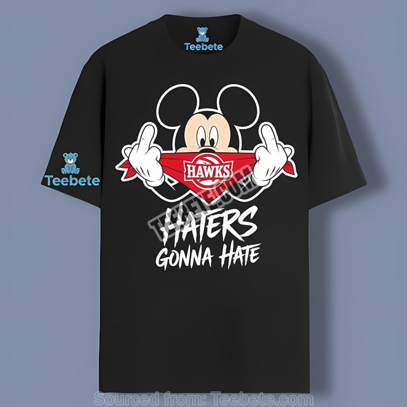 Atlanta Hawks Mickey Haters Gonna Hate Retro Shirt