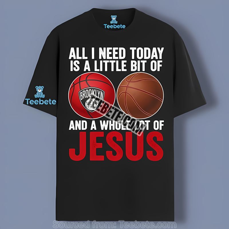 Brooklyn Nets Basketball With Jesus Color Shirt