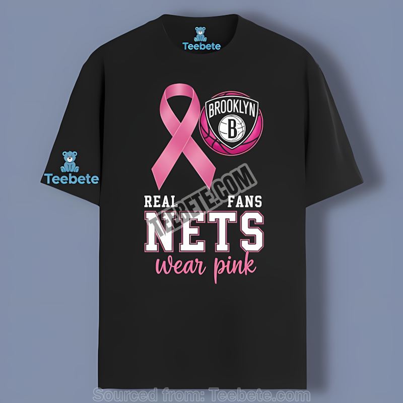 Brooklyn Nets Breast Cancer Awareness Fans Pink Cotton Shirt