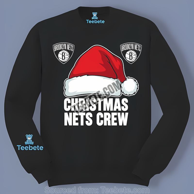 Brooklyn Nets Christmas Nets Crew Unisex Long Sleeve Brooklyn Nets Christmas Nets Crew Unisex Long Sleeve